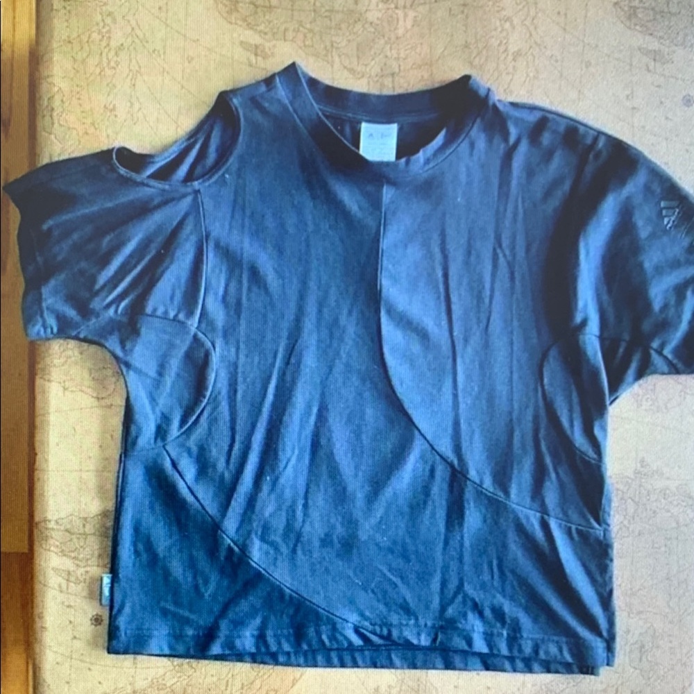 Black Asymmetrical T-Shirt